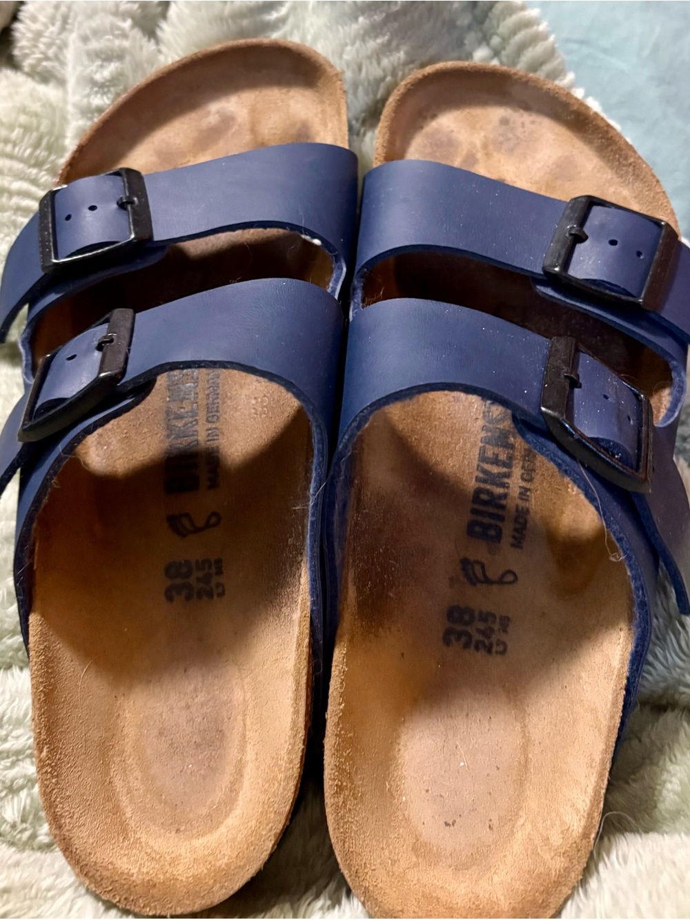 Birkenstock Arizona Two-Strap Sandals in Blue